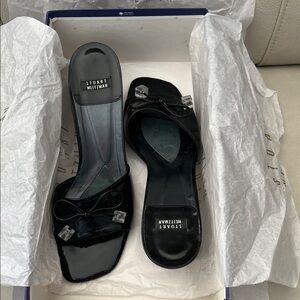 Stuart Weitzman Black Patent Leather Heels